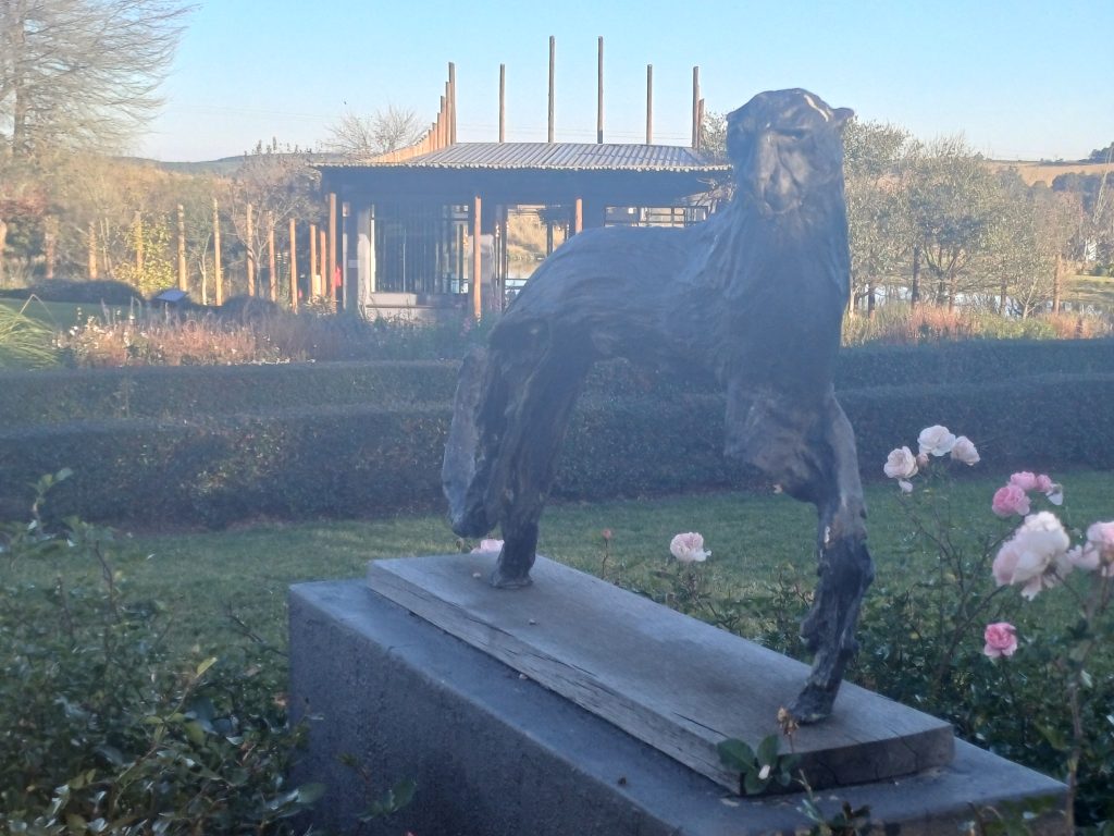 statue in the gardens of Brahman Hills